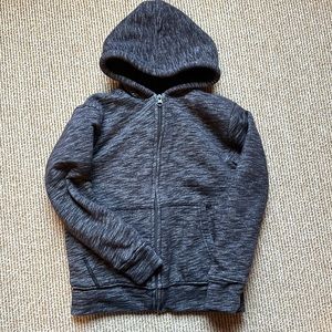 Children's Place Boy's Sherpa lined fleece full zip hoodie size medium 7-8